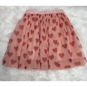 Holly and Bloom Girls Heart Tulle Skirt Pink Red Valentines Size 6 Taylor Joelle